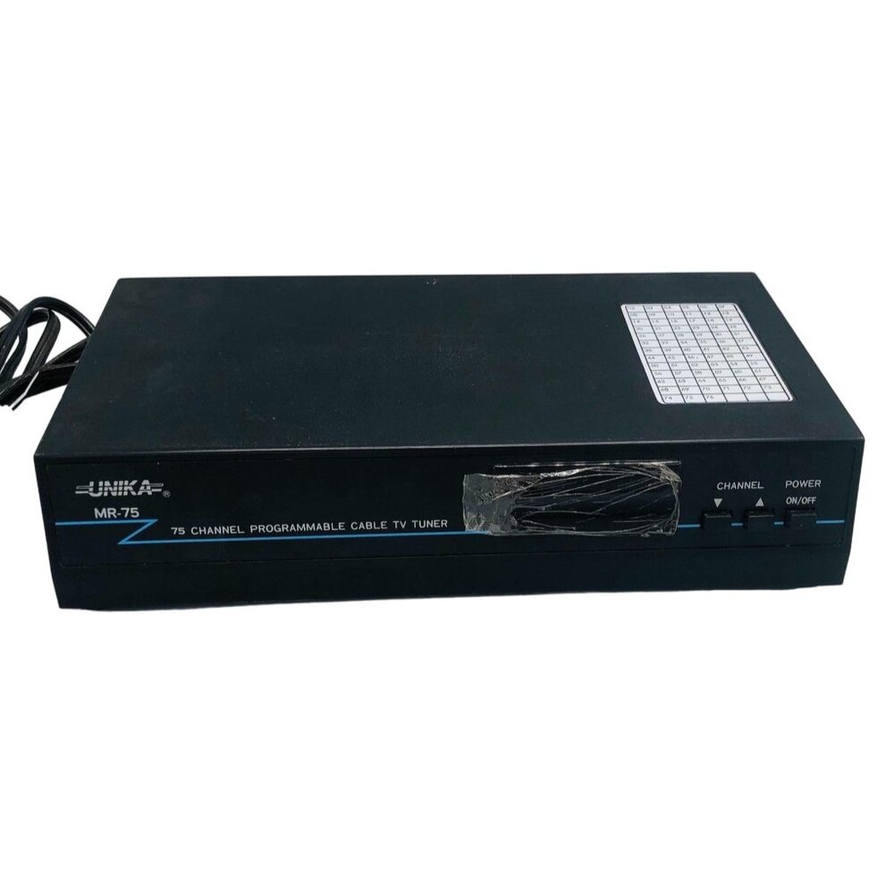 Unika mr-75 75 channel programmable cable tv tuner 120v  serial # 00600121 READ